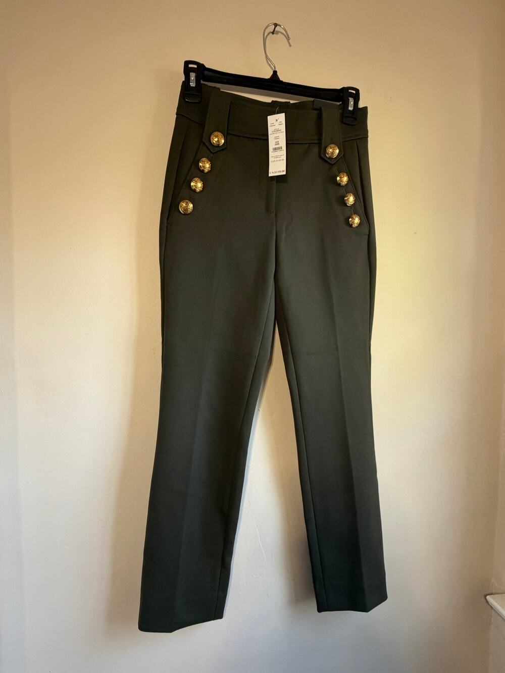 White House Black Market Jolie Straight Lux Stretch Office Pants Size 00 NWT